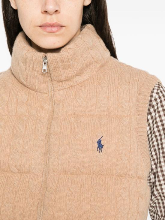 26FW 폴로 랄프로렌 패딩 조끼 211B29132 001 Beige - POLO RALPH LAUREN