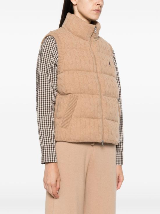 26FW 폴로 랄프로렌 패딩 조끼 211B29132 001 Beige - POLO RALPH LAUREN