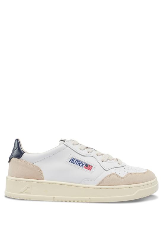 26FW 오트리 메달리스트 로우 스니커즈 AULMLS28 WHITE BLUE