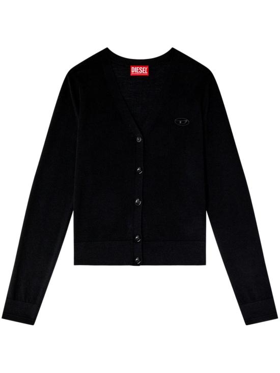 26FW 디젤 컷아웃 로고 엠 알리마 울 가디건 A17499 0DCCH9XX NERO
