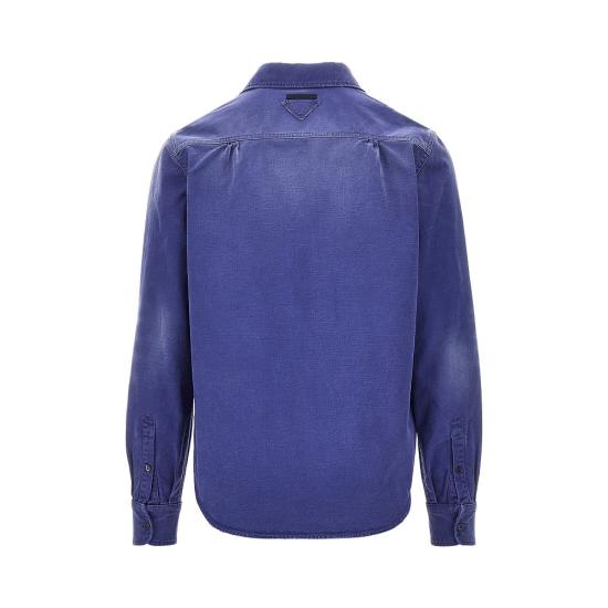 26SS 프라다 긴팔 셔츠 GEC117SOOO18NM Blue - PRADA