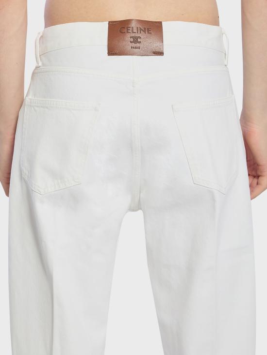 26FW 셀린느 코튼 데님 보이프렌드 진 001 RP0DI789D WHITE - CELINE