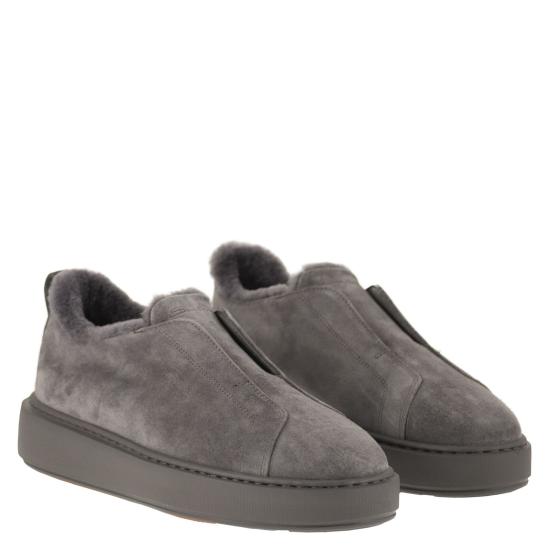 26FW 산토니 스니커즈 WBCD61323PELPSAP GREY - SANTONI