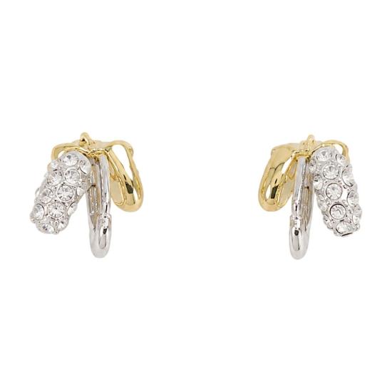 26FW 시몬로샤 이어링 ERG596 0900 RHODIUM GOLD CRYSTAL SILVER