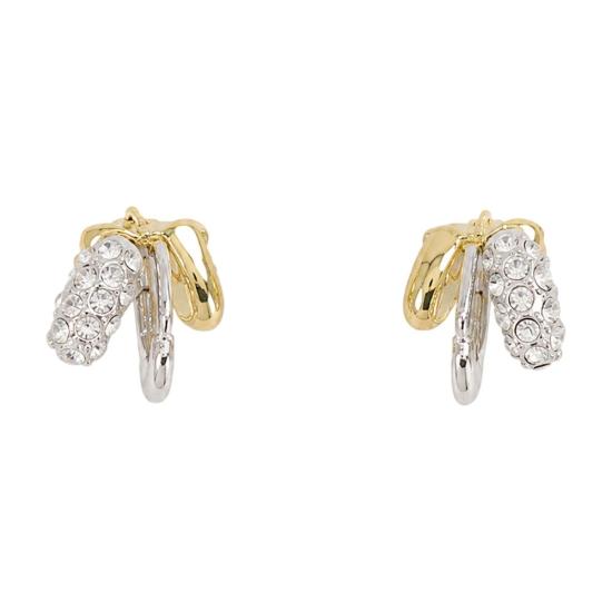 26FW 시몬로샤 이어링 ERG596 0900 RHODIUM GOLD CRYSTAL silver