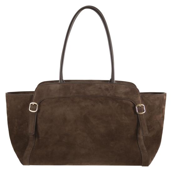 26FW 산토니 숄더백 DIBBA3041DBHSKW DARK BROWN