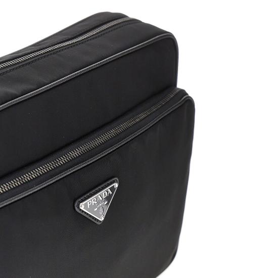 26FW 프라다 리나일론 앤 사피아노 레더 숄더백 2VH2032DMH Black - PRADA