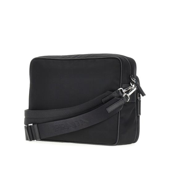 26FW 프라다 리나일론 앤 사피아노 레더 숄더백 2VH2032DMH Black - PRADA