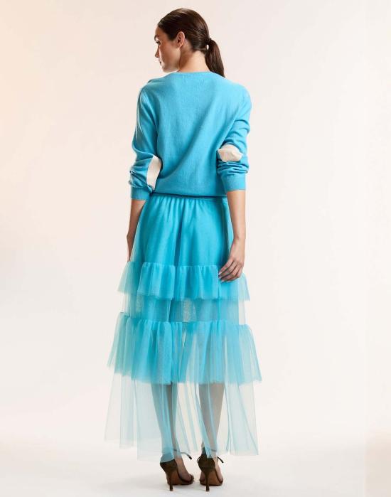  신시아 로리 롱 스커트 신시아 로울리 오데트 스커트 블루 - CYNTHIA ROWLEY