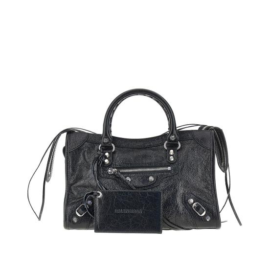 26FW 발렌시아가 르 시티 백 스몰 8657622ACLR Black