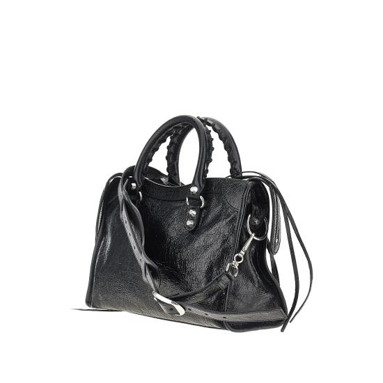 26FW 발렌시아가 르 시티 백 스몰 8657622ACLR Black - BALENCIAGA