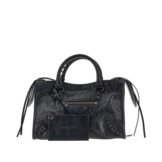 26FW 발렌시아가 르 시티 백 스몰 8657622ACFH Black