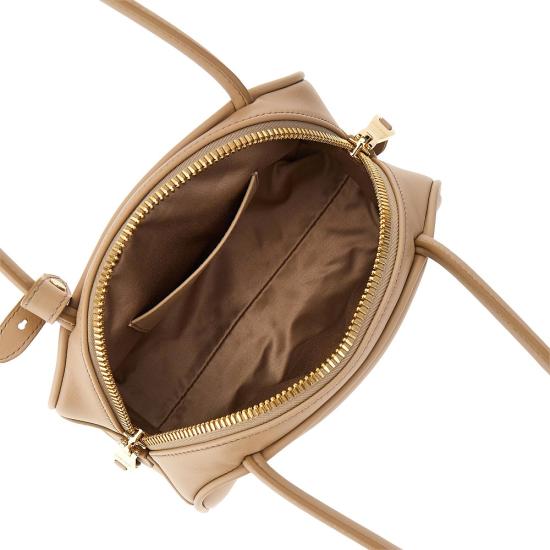 26FW 미우미우 보 레더 스몰 토트백 보 레더 스몰 토트백 5BB192VOOO2CRW Beige - MIU MIU