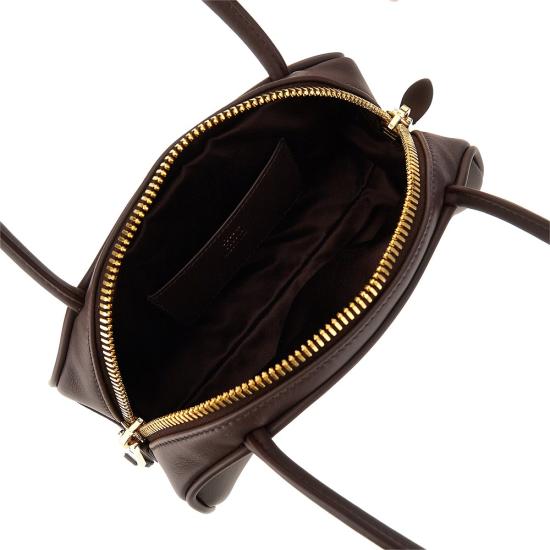 26FW 미우미우 보 레더 스몰 토트백 보 레더 스몰 토트백 5BB192VOOO2CRW Brown - MIU MIU