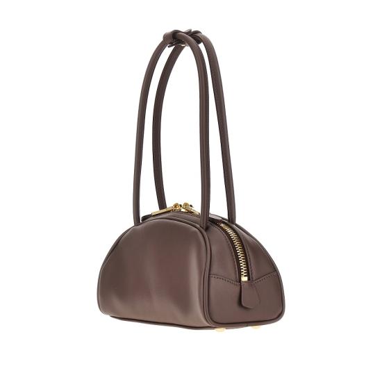 26FW 미우미우 보 레더 스몰 토트백 보 레더 스몰 토트백 5BB192VOOO2CRW Brown - MIU MIU