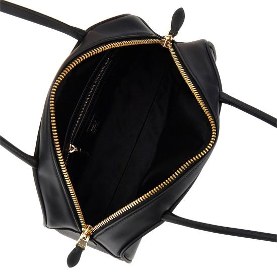 26FW 미우미우 보 레더 백 5BB193VOOO2CRW Black - MIU MIU