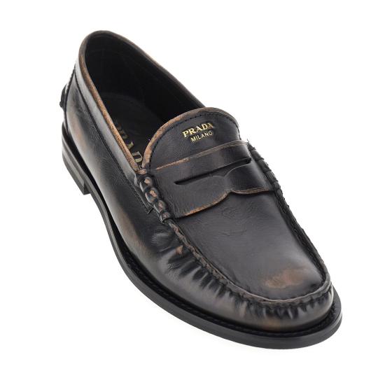 26FW 프라다 로퍼 2DB239FX0002HII Brown - PRADA