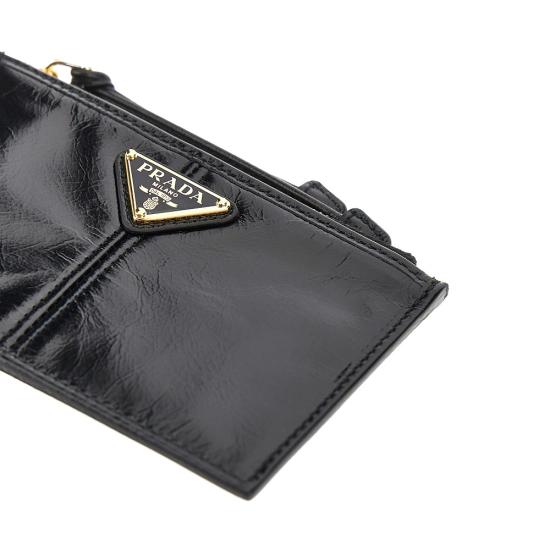 26FW 프라다 레더 카드 홀더 1MC0862CYR Black - PRADA