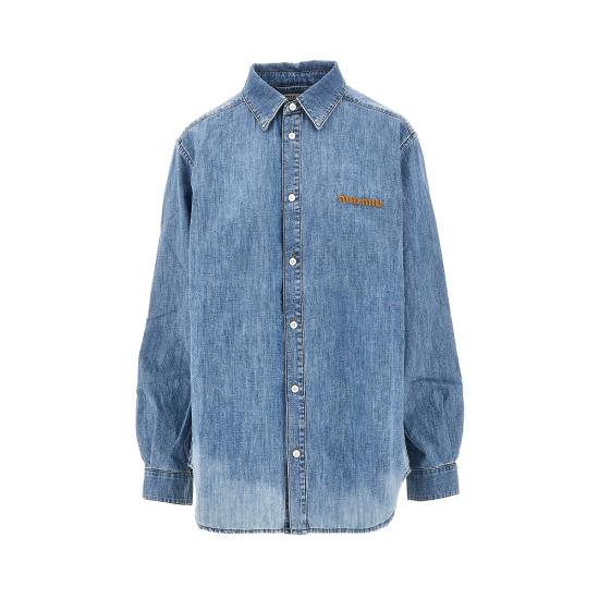 26FW 미우미우 데님 셔츠 GWC143SOOO193K Blue