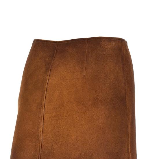 26FW 미우미우 스커트 MPD859SOOO19QL Brown - MIU MIU