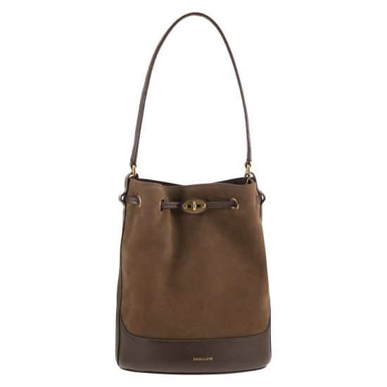 26FW 자넬라토 토트백 068980 DARK BROWN