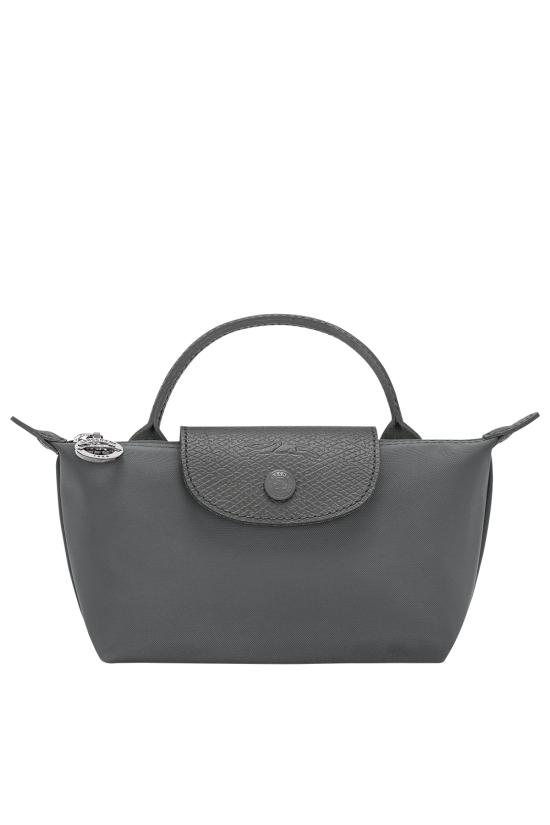 26FW 롱샴 르 플리아쥬 원 캔버스 파우치 34175979 012 CHARCOAL DOM