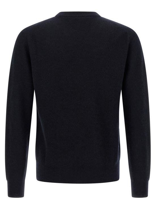 26FW 브리오니 니트웨어 캐시미어 스웨터, 스웨터 및 가디건, 블루 - BRIONI