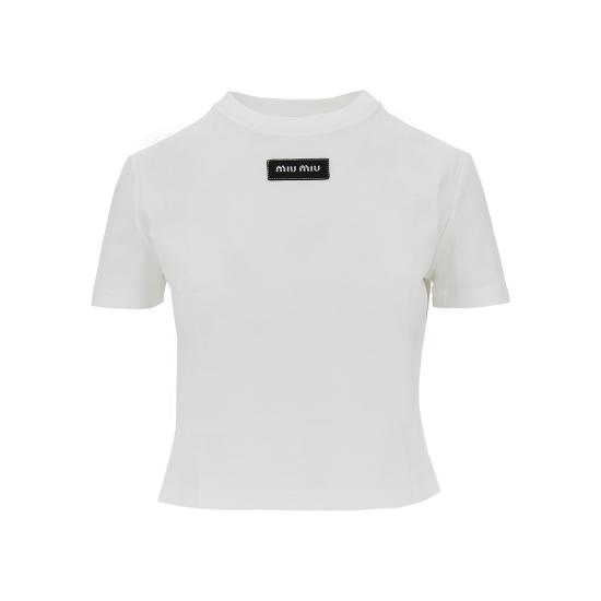 26FW 미우미우 탑 MJNA45SOOO6398 White