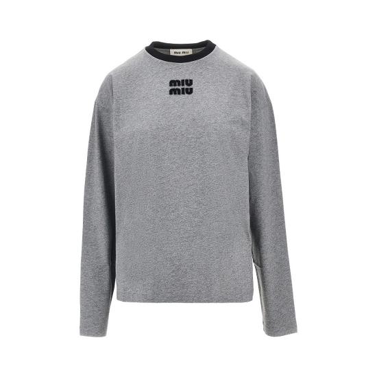 26FW 미우미우 탑 MJLA31SOOO1841 Grey