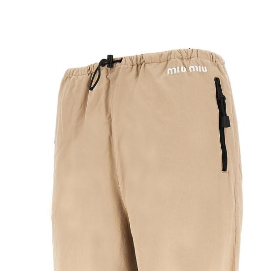 26FW 미우미우 숏팬츠 MP2044SOOO19LW Beige - MIU MIU