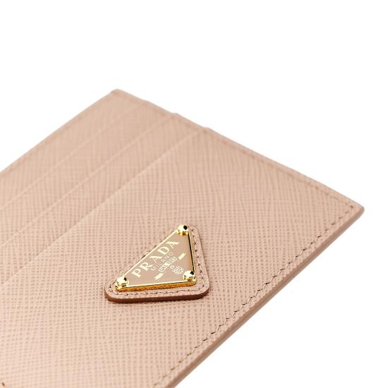 26FW 프라다 클래식 사피아노 가죽 카드 홀더 1MC025QHH Pink - PRADA
