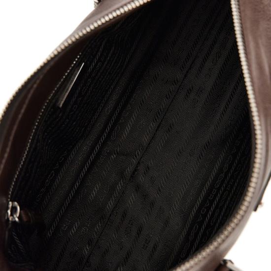 26FW 프라다 보니 미디엄 글라쎄 가죽 토트백 1BG628VOOX2HF2 Brown - PRADA
