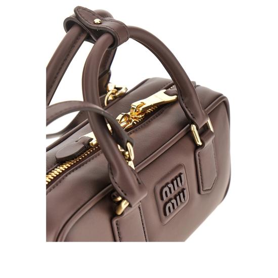 26FW 미우미우 아르카디 로고 토트백 5BB142VOONACR3 Brown - MIU MIU