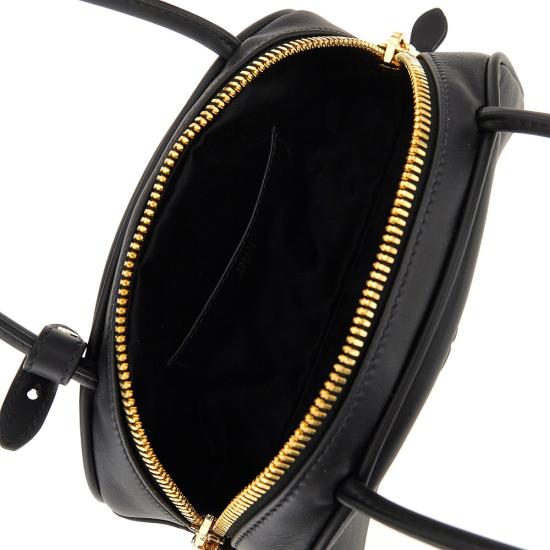 26FW 미우미우 보 레더 스몰 토트백 보 레더 스몰 토트백 5BB192VOOO2CRW Black - MIU MIU