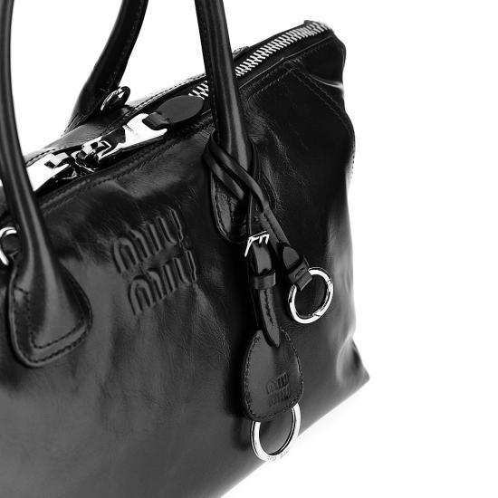 26FW 미우미우 샤이니 레더 백 5BA3352A44 Black - MIU MIU