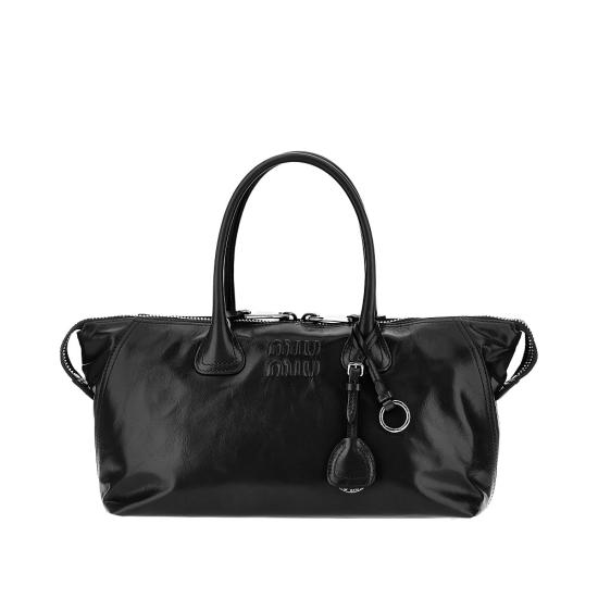 26FW 미우미우 샤이니 레더 백 5BA3352A44 Black