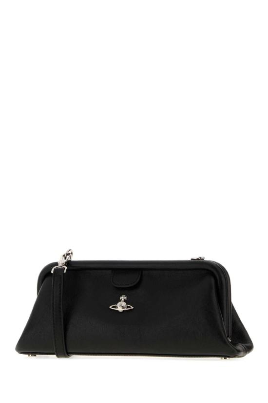 26FW 비비안웨스트우드 아카이브 오르브 탑핸들 토트백 4B01001EWL00BX N401 BLACK - VIVIENNE WESTWOOD