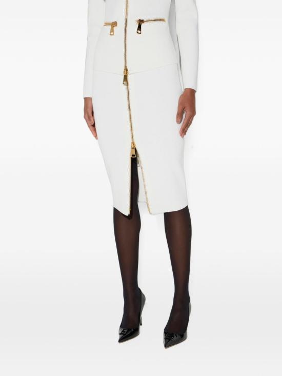 26FW 엘리자베타프랜치 숏 스커트 GK28B66E2 360 Bianco - ELISABETTA FRANCHI