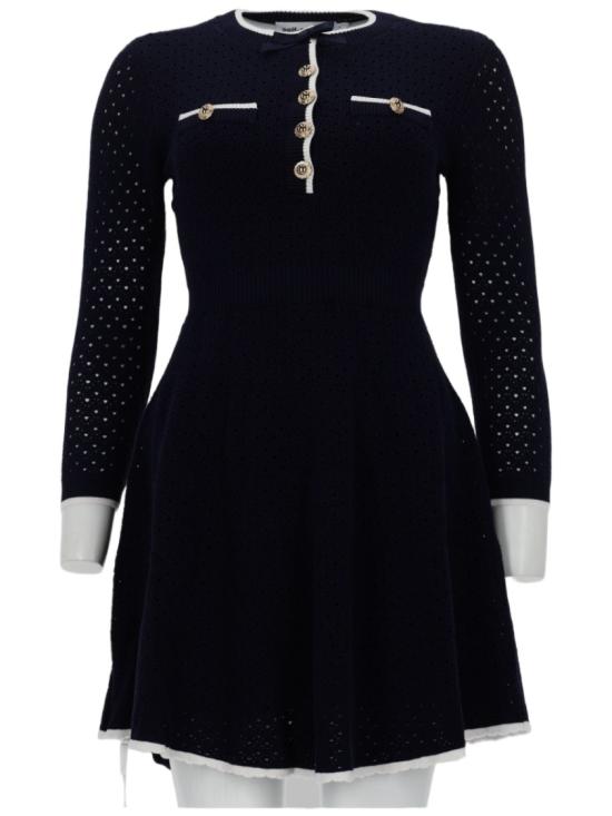 26SS 셀프 포트레이트 숏 원피스 SS26 055S N NAVY Blue