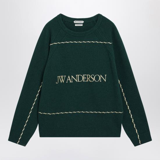 26FW JW앤더슨 긴팔 티셔츠 KW1584YN0471 Green