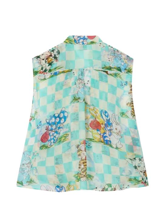 26SS 겐조 블라우스 FG52TO2399E1 60 Light blue - KENZO