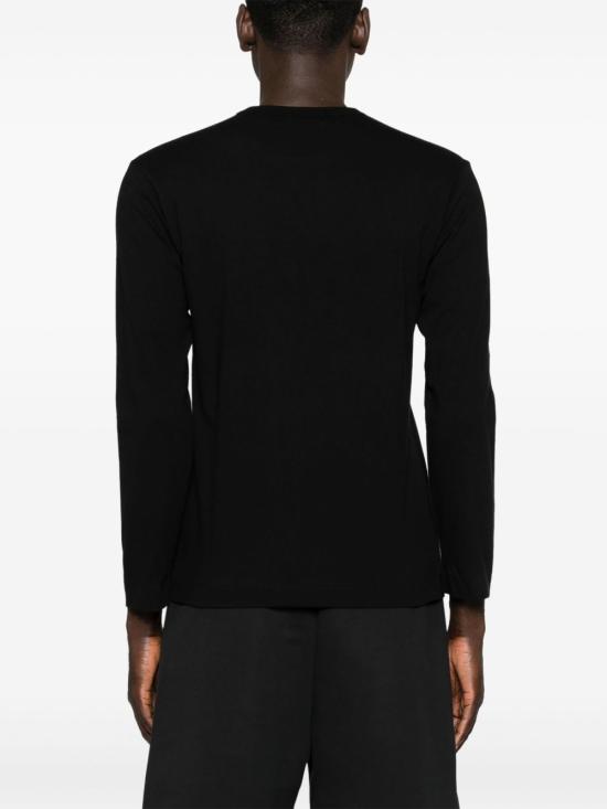 26FW 꼼데가르송 블랙하트 와펜 긴팔 티셔츠 AX T120 051 BLACK - COMME DES GARCONS