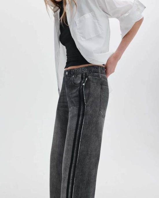 랙앤본 데님 팬츠 RB 미라마 와이드 레그 트랙 팬츠 - RAG & BONE