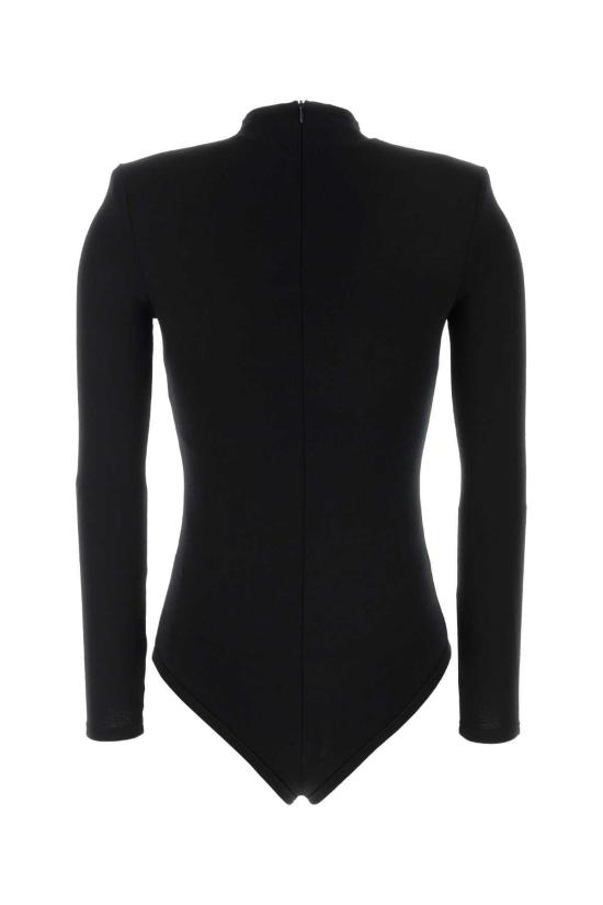  질샌더 바디수트 티셔츠 질 샌더 울 보디수트 블랙 - JIL SANDER