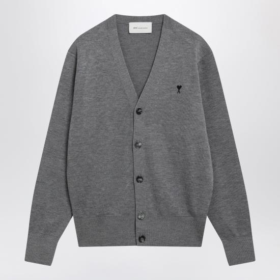 26FW 아미 ADC 울 V넥 가디건 HKC361001 Grey
