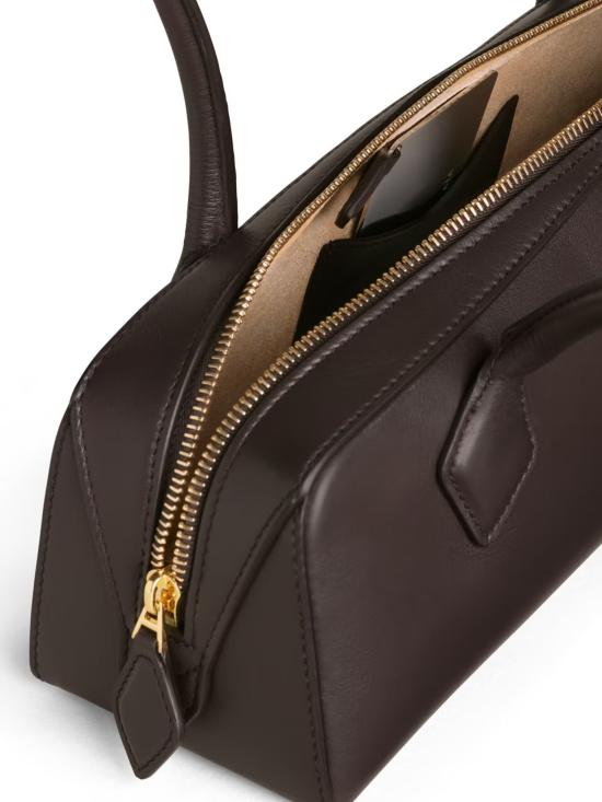 26FW 알라이아 르 테켈 미디움 레더 숄더백 AA1S06033I061 U15 BROWN - ALAIA