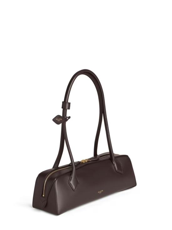 26FW 알라이아 르 테켈 미디움 레더 숄더백 AA1S06033I061 U15 BROWN - ALAIA