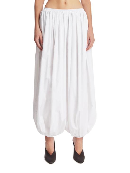26FW 알라이아 스트레이트 팬츠 AA9P1395T405D 000 WHITE - ALAIA