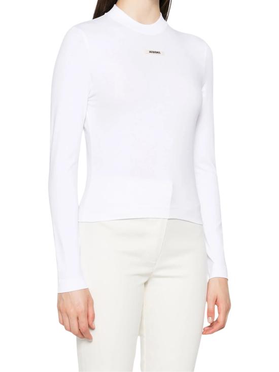 26FW 자크뮈스 긴팔 티셔츠 24ETSW00155AJ00124 100 WHITE - JACQUEMUS
