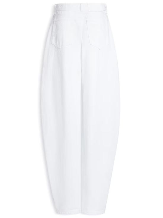 26FW 알라이아 스트레이트 팬츠 AA9P1280D027D 000 WHITE - ALAIA